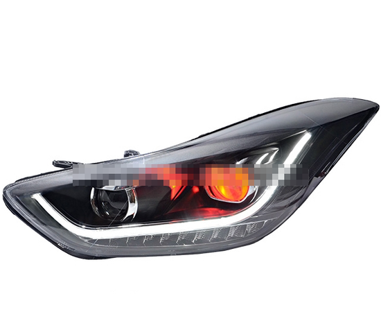 Передние фары Хендай Элантра V5 type [Комплект Л+П; FULL LED; яркие ходовые огни; электрокорректор]