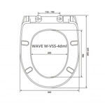Сиденье д/унитаза  WAVE W-VSS-4dml дюро/лифт/съем БЕЛЫЙ глянец (Анимо,Classic Lux, Normus,Grand) 18