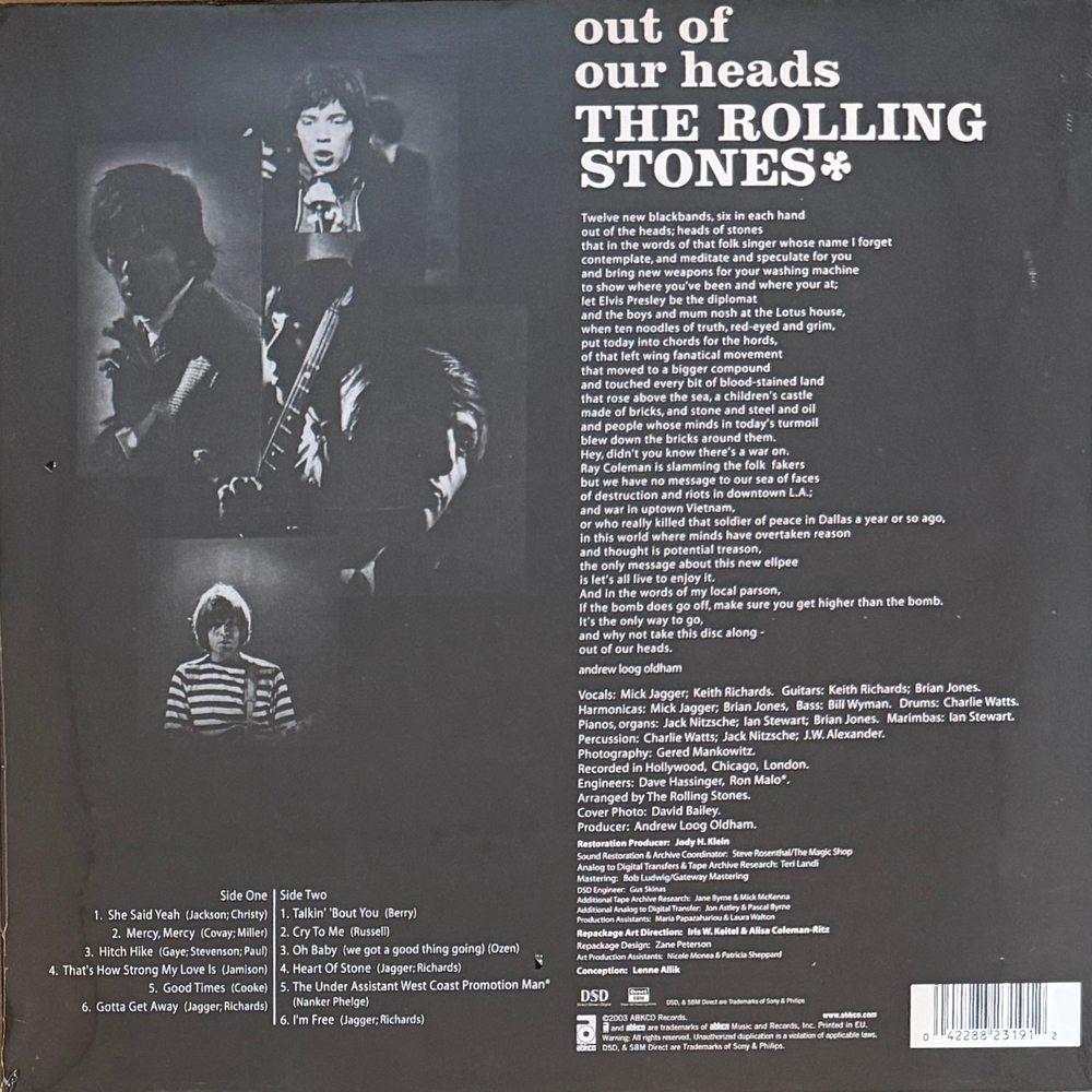 The Rolling Stones – Out Of Our Heads UK (Европа 2023г.) Т