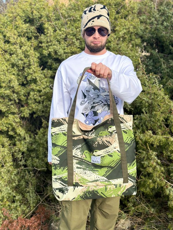 Шоппер Utility Camo Jungle светло-зеленый - фото 3