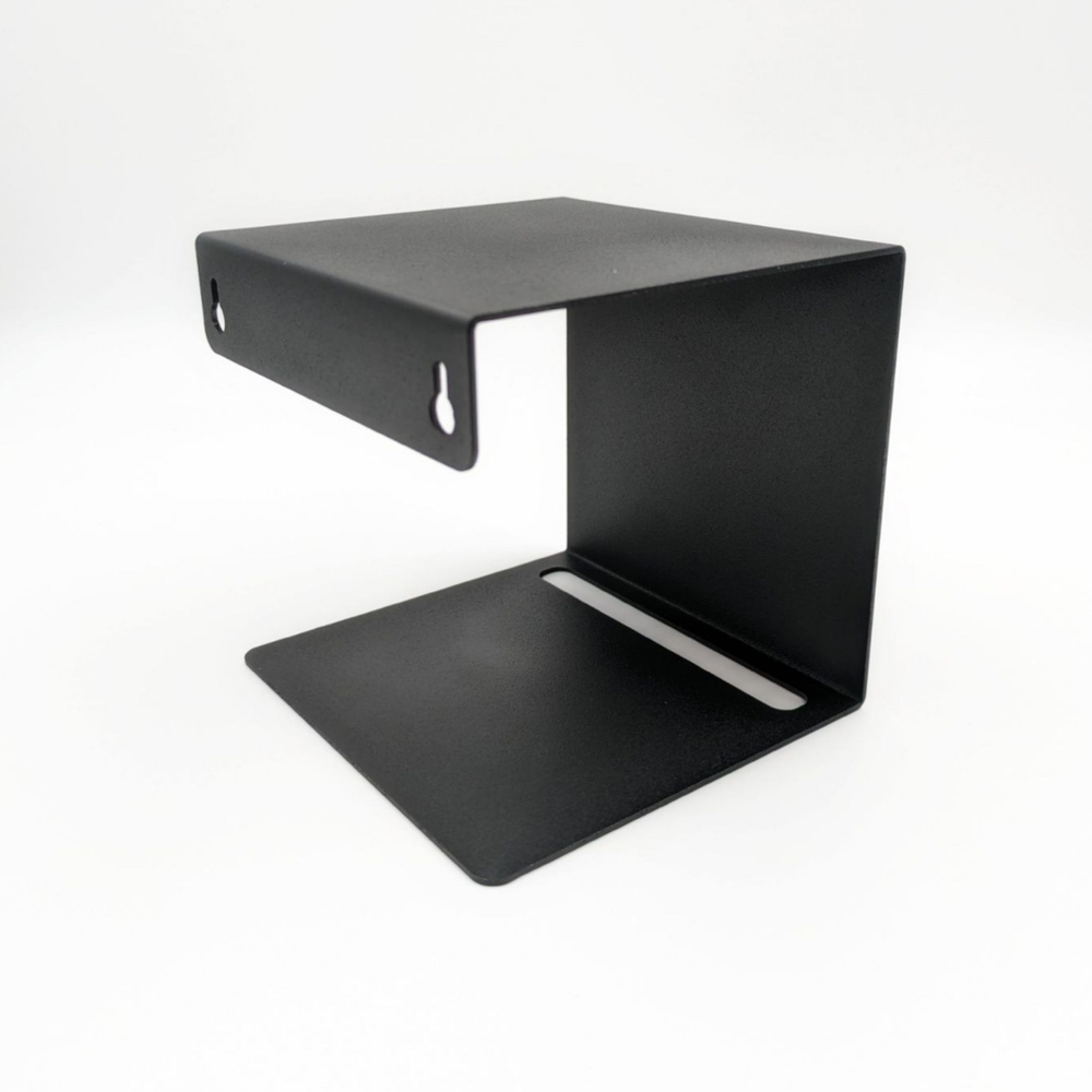 Держатель для туалетной бумаги MetaDec Quadratic c полочкой для телефона, черный