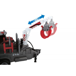 Dickie Farm - трактор Massey Ferguson 8737 с прицепом для бревен Light Sound 3737003