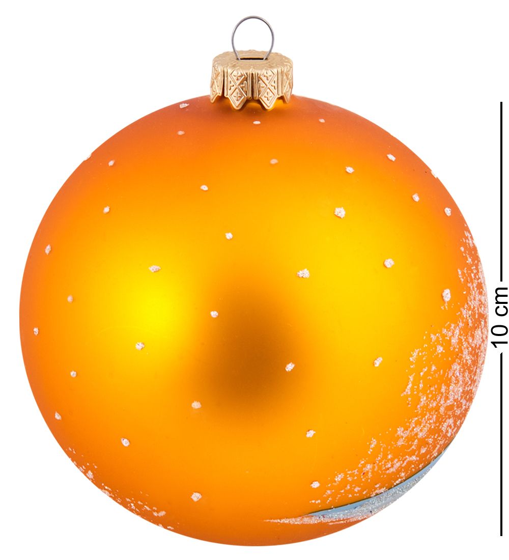 Элита НФШ-1679 Ел.украшение Шар «Девочка с козочкой» 100 мм