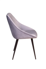 Стул Neo бархат светло-серый 26/опора конус