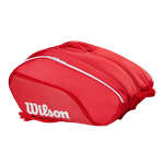 Сумка для падел Wilson Red Padel Tour 2025, термокарманы и вентиляция