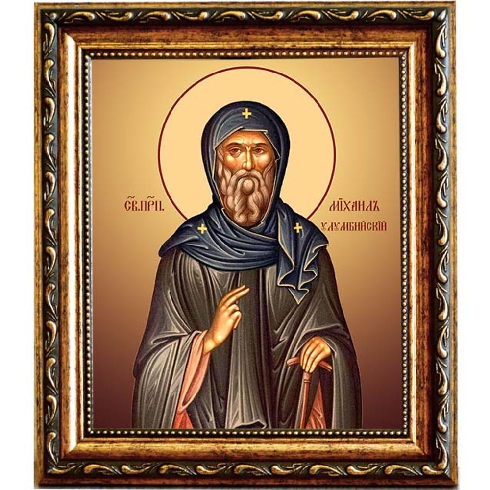 Михаил Улумбийский преподобный. Икона на холсте.