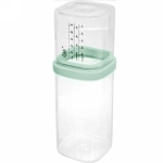 Банка для продуктов стеклянная 700мл «O'lala» с мерный стаканом