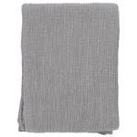 Покрывало двухстороннее из многослойного муслина серого цвета из коллекции essential, 230x250 см