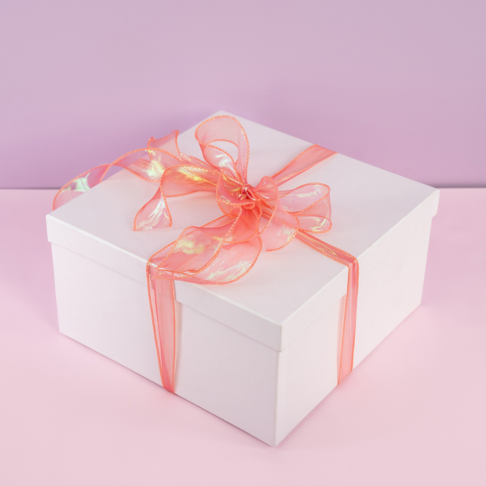 Лента декоративная (4 см*9,14 м) Органза с леской, Утренняя роза, Хамелеон, 1 шт., 6233843