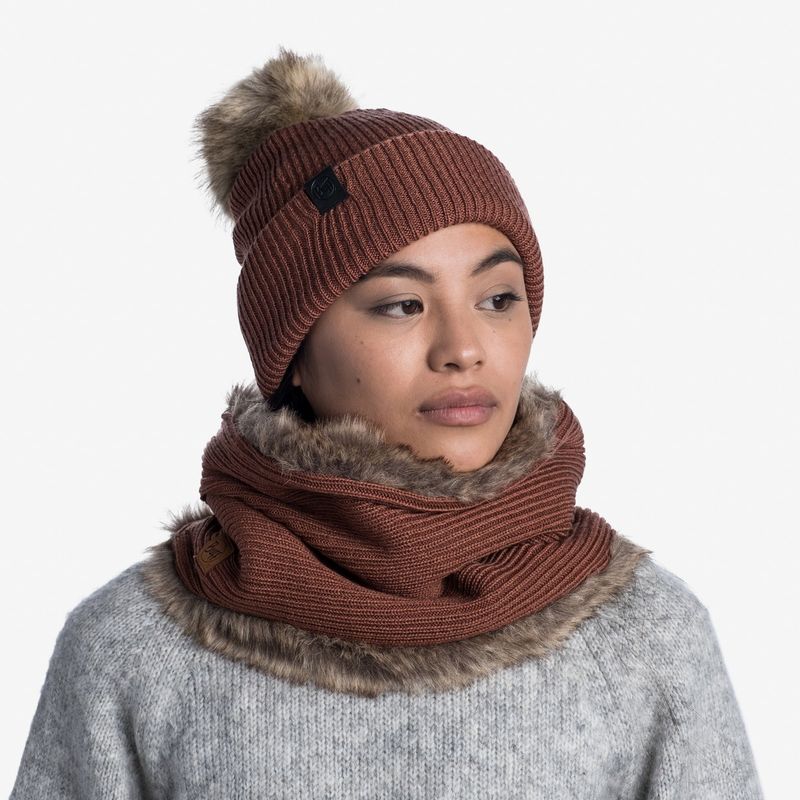Модный шарф-труба Buff Neckwarmer Knitted Comfort Kesha Rosewood Фото 7