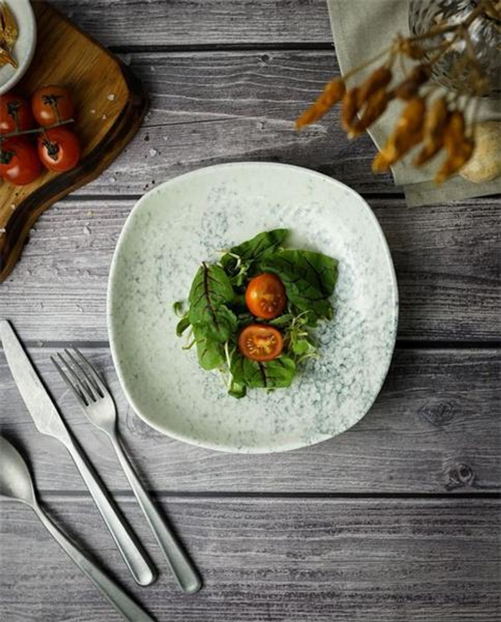 Салатник квадратный 16CM SMOKY