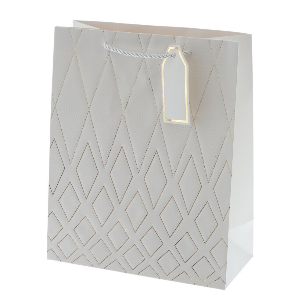 GAEM Пакет подарочный M (бумага 210г/м2, блок 12шт), L26 W12 H32 см, 4в.