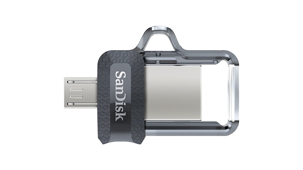 Флеш-накопитель SanDisk Ultra Dual Drive m3.0 USB-A/Micro B 256GB, R 130 МБ/с