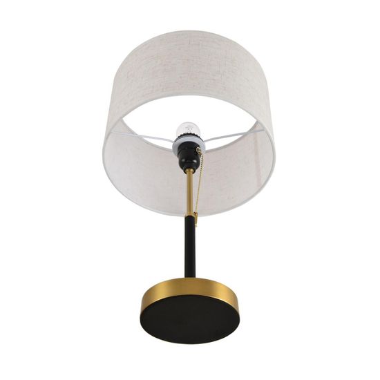 8358/1T CLASSI медь/черный/белый, металл/текстиль Настольная лампа E27 60W 220V IRISA