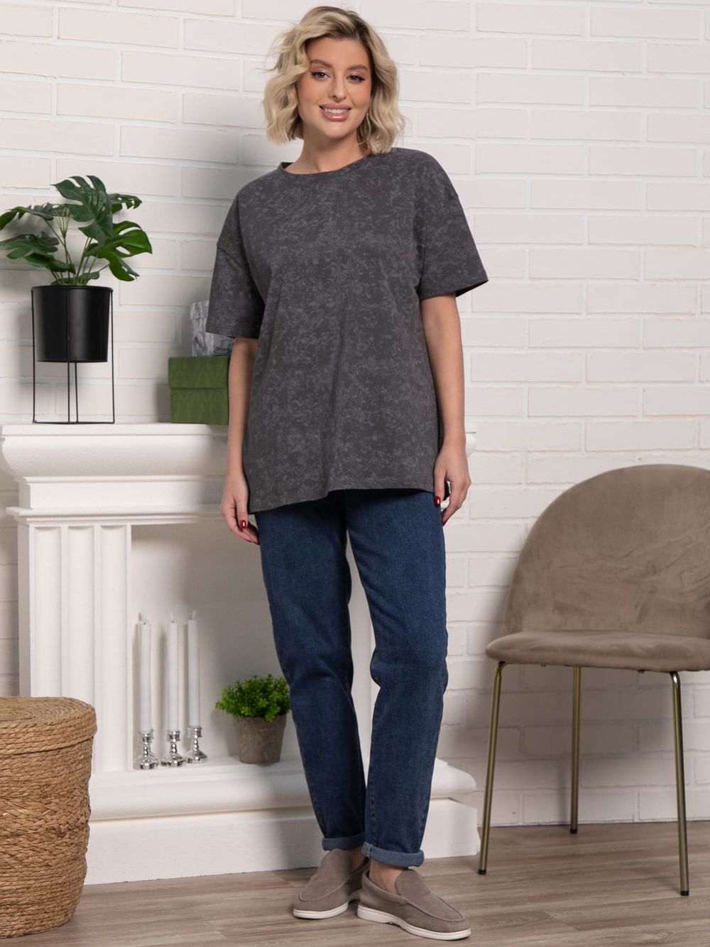 Футболка Ия (серая) Б15239-4М LT Collection