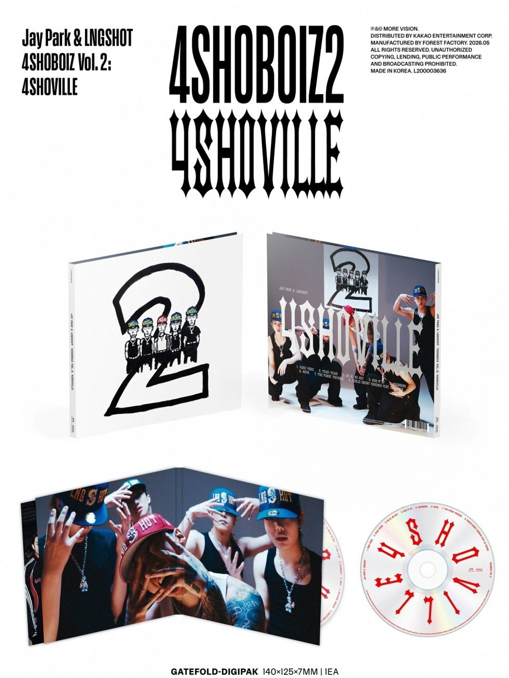 (ПРЕДЗАКАЗ) Альбом Jay Park & LNGSHOT - 4SHOBOIZ VOL. 2: 4SHOVILLE MIXTAPE