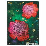 Тетрадь 40 л. в клетку обложка SoftTouch, бежевая бумага 70 г/м2, сшивка, А5 (147х210 мм), RED FLOWERS, BRAUBERG, 403784