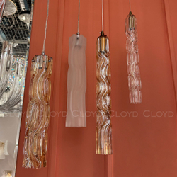 Подвесной светильник Cloyd ICEBERG-B P1 / Ø5 см - латунь - прозрачн. стекло (арт.11641)