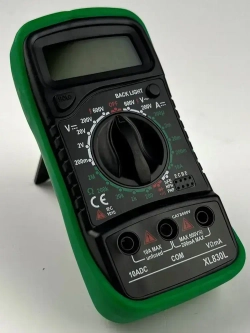 Мультиметр цифровой тестер электрический автомобильный с функцией прозвонки цепи