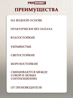 PROHOBBY Краска меловая для декора, мебели и творчества, матовая, цвет Жасмин 380 г
