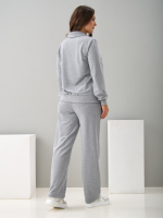 Костюм с брюками КБ-384/серый-меланж-п