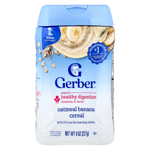 Gerber, 2nd Foods®, каша, овсянка с бананом, 227 г (8 унций)