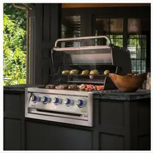 Встраиваемый газовый гриль Broil King Regal 520 BI, 5 горелок, чёрный