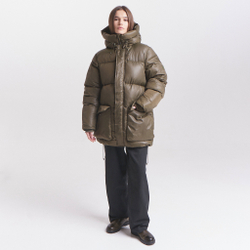 Пуховик Меч FW24 PUFFER LONG Khaki (Тёмный Хаки)