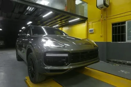 Обвес переделка в стиле Turbo для Porsche Cayenne Coupe 9YA