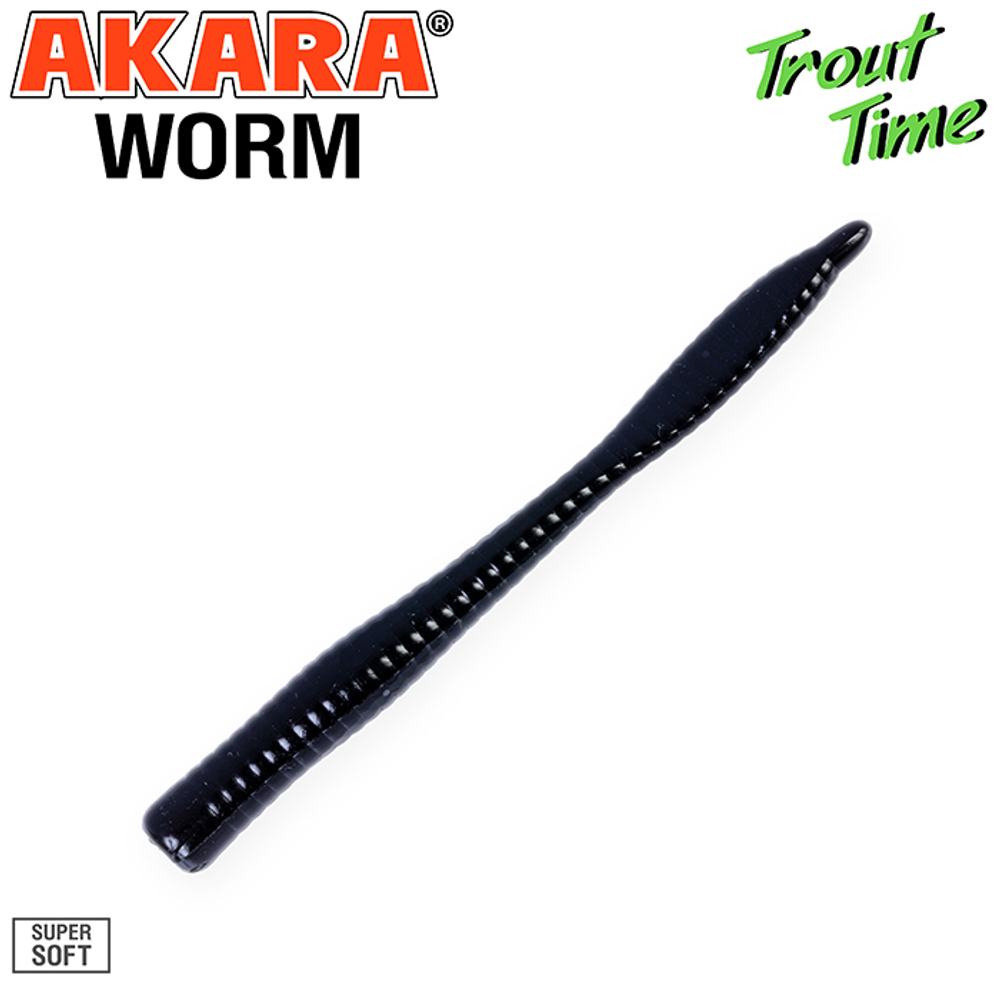 Силиконовая приманка Akara Trout Time WORM 3 Tu-Frutti 422 (10 шт.)