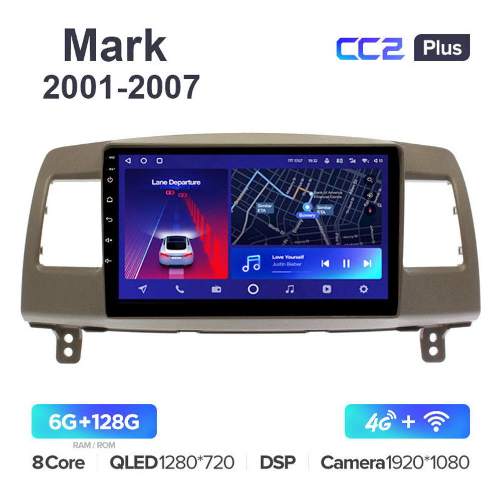 Teyes CC2 Plus 9"для Toyota Mark II 2001-2007