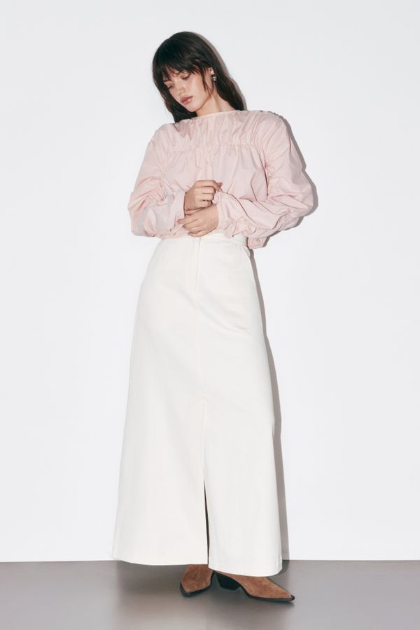 Юбка джинсовая макси 