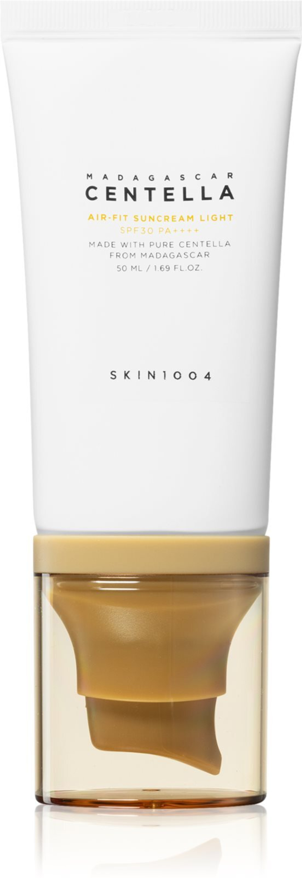 SKIN1004 Madagascar Centella Air-Fit Suncream Light - минеральный защитный флюид для лица SPF 30 /   50  ml  / GTIN 8809576261608