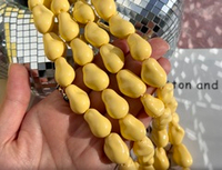 Бусины для украшений "Жемчуг барочный" 15х22мм, "Майорка. Имитация" (сливочный)