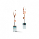 Серьги Coeur de Lion Aqua-Beige 4905/20-2010 цвет голубой, золотой