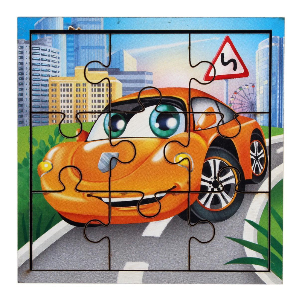 Головоломка-пазл в рамке. Игры в дорогу "Машина" П 306 4930525 (Лесная мастерская)