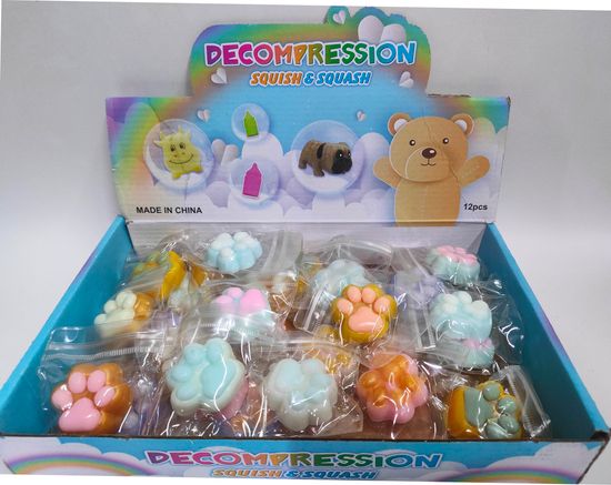 Антистресс Сквиш Лапка мини 4см в ассортименте