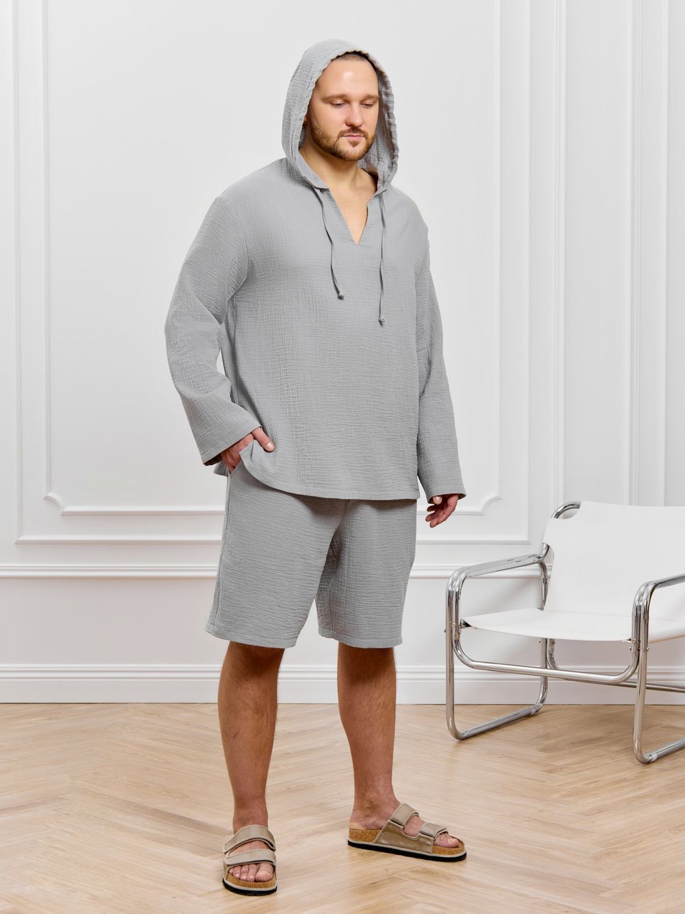 Костюм мужской Нептун-1 Виотекс СЕРЫЙ