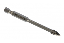 Сверло по стеклу и кафелю ЗУБР Профессионал 4-х резцовый, 8 мм, шестигранный хвостовик 29845-08_z01