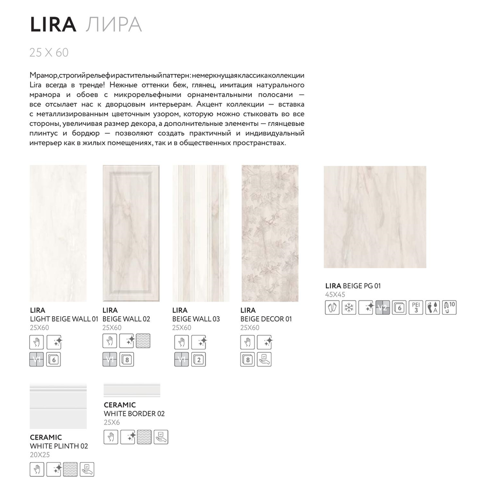 Ceramic white plinth 02 200х250 (1-й сорт)