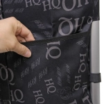 Тележка хозяйственная с сумкой (100*40*35см, колеса 21см,грузоподъемность до50 кг) HQ черная