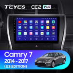 Teyes CC2 Plus 10,2" для Toyota Camry 7 XV 50 55 2014-2017