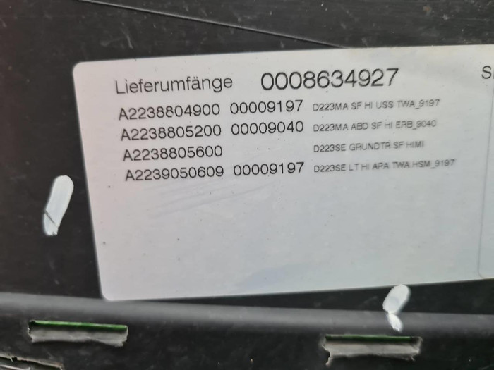 Бампер задний Mercedes S Z223 (2020-н.в.) Maybach