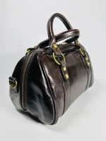 Женская сумка-саквояж из натуральной кожи vitello tamponato