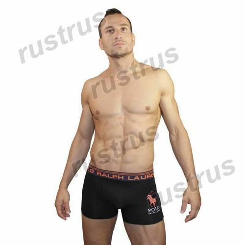 Мужские трусы хипсы черные POLO RALPH LAUREN