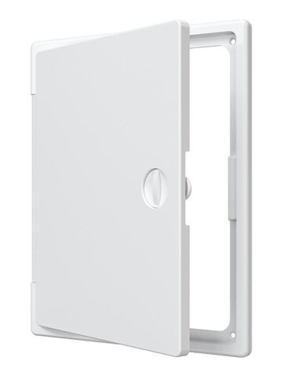 Люк ревизионный ЛТП накладной ручка-задвижка 200х250 пластик EVECS