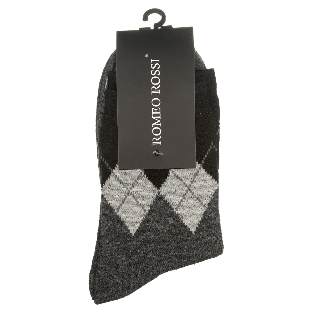Мужские носки темно-серые ROMEO ROSSI с шерстью 8039-4
