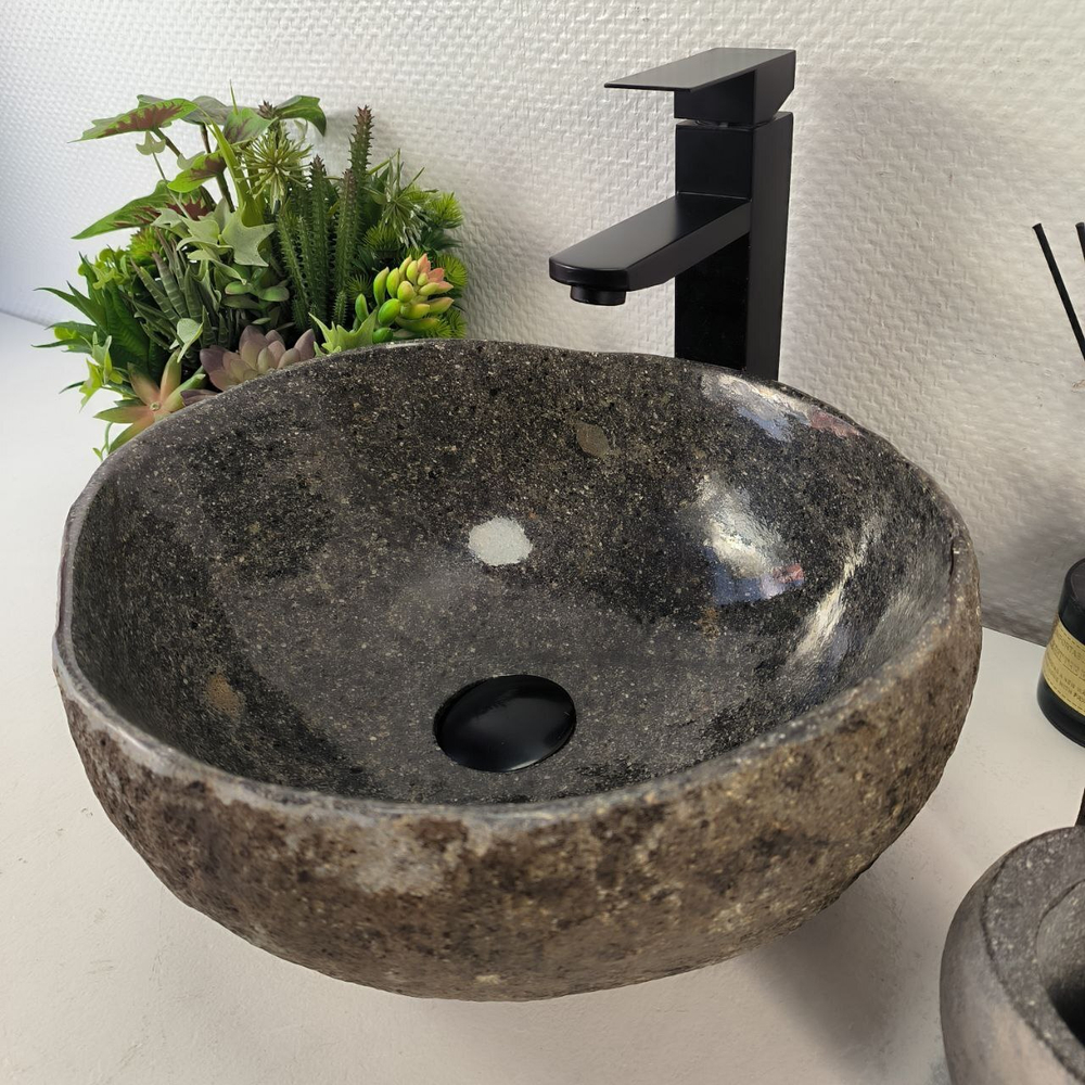Раковина из речного камня RS-65462 39*35*16 0860