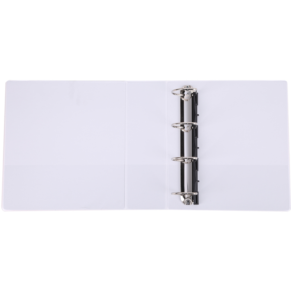 Папка презентационная DELI на 4-х кольцах, А4, с кармашком, корешок 98 мм, белая