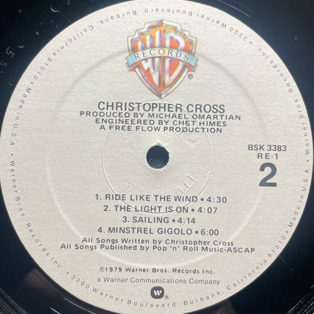 Christopher Cross ‎– Christopher Cross (США 1979г.)